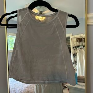 Lululemon camo cropped tank top
